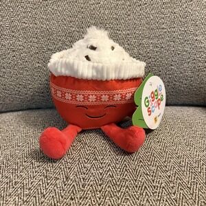 Giggle Scape Red Mug Cup Cocoa Chocolate Plush Christmas Cappucino Gift